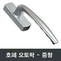 Hoppe 오토락 중형 발코니창 핸들 손잡이 LG샤시 호환, 좌측문용