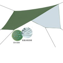 타프 타프 품 야외 다용도 6각 천막 방수 자외선차단 비치 그늘막 행사장텐트 텐트 가벼운 바닥매트 바닥천, C02-350x290CM(손잠이포함 2미터, T04-국방색(실버코팅)