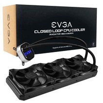 EVGA CLC 280mm 올인원 RGB LED CPU 수냉식 쿨러 FX13 140mm PWM 팬 2개 인텔 AMD 5년 보증(400-HY-CL28-V1), RGB_CL28