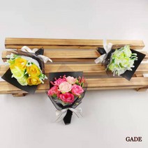 가더GADE 납골당꽃다발 조화꽃다발 미니꽃다발 납골당꾸미기 봉안당장식 부착식, 1Z) No.2) WT