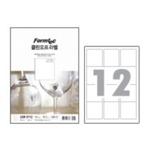 폼텍 클린오프 라벨지 10매 리무버블 스티커, ③ 12칸 (LDR3112), 12칸