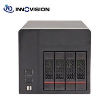 컴퓨터본체케이스 고품질 새 Tooless 4 HDD 트레이 베이 하드 디스크 Nas 스토리지 서버 케이스 지원 MINI-ITX 마더 보드 호환 226ea1, nas04j