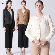 리스트 썸머 카라리스 크롭 재킷