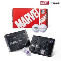 볼빅 마블 블랙팬서 반무광 스페셜 에디션 골프공 3피스, 브릭로고12알+브릭로고12알