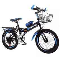 JAYCREER 18 인치 20 인치 22 인치 어린이 산악 자전거, 블랙 블루_18Inch(110-125CM), 18Inch(110-125CM)