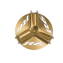 YAMAHA YZF R1 R3 R6 1998-2020 2015-2021 오토바이 CNC 엔진 오일 필러 캡 플러그 커버, 17 R6 Gold