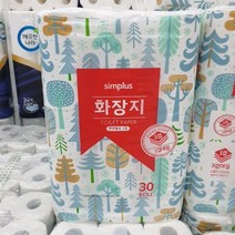 simplus_화장지(천연펄프_3겹)_27m*30롤 화장지, 1개