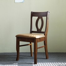 베스트리빙 깔끔하고 심플한 나폴레옹 원목 가죽 식탁의자 1개 2colors, 월넛