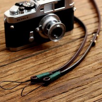 8mm 수제 카메라 스트랩 헤드 레이어 소가죽 복고풍 마이크로 싱글 로프-116560, 단일옵션, 08. 【커피 그린 실】 테더 스타