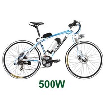 배달 팻바이크 가성비 산악 전기 자전거 Lankeleisi MX3.8 48V 10Ah 400W/500W 21 속도 26 인치 * 1.95 휠, 06 White Blue 500W, 한개옵션1