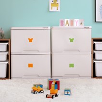 캐릭터베이비 유아동 3단 서랍장 베이비장, 블루