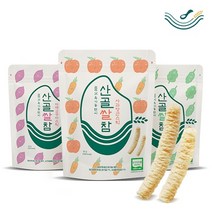 [산골이유식]산골쌀참 쌀과자 유기농 아기간식 유아간식, 사과당근스틱, 단품