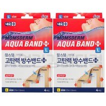 네오 맘스덤 고탄력 프리미엄 방수밴드 L 4매입, 2개
