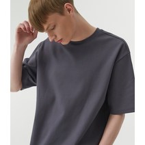 트릴리온 에센셜 레이어드 슬리브 반팔 티셔츠 SMOKE 차콜 LAYE레드 SHORT SLEEVE T-셔츠