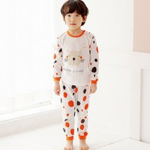 더미누 냐옹이 무형광 자가드편면 긴팔 실내복