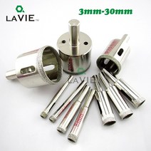 샌드위치 판넬 천공 드릴 비트 라 유리 구멍 톱 다이아몬드 구멍 톱 타일 세라믹 대리석, 18mm x 2개