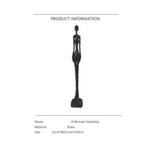 황동 brass 추상 유명한 Giacometti 홈 오피스 장식품, Black