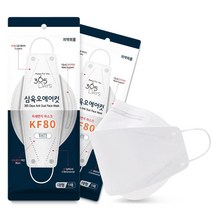 삼육오에어컷 미세먼지 황사 마스크 KF94 KF80 KFAD 전라인 총출동, 3. KF80 (흰색), 1매 X 100장