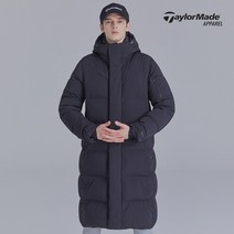 [테일러메이드] 남성 솔리드 후드 롱 구스 다운 점퍼 TMDJK4302-199