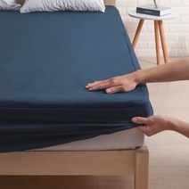 장착 시트 방수 매트리스 커버 다채로운 침대 통기성 깊은 포켓 30CM 1 PC cobertores 드 카마, Navy, 140x200x30CM_CHINA