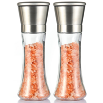비모던 1+1 깨갈이 후추 소금 그라인더 입자조절, 190ml, 2개