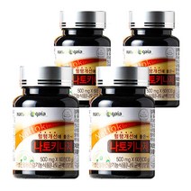 타이거아울렛 혈액순환 나토키나제 60정 x 4병 약 8개월분 혈행개선에 좋은 나토키나아제 낫토키나제 나또키나제 낫또키나제 나토균 배양분말 개선제 영양제, 단품, 단품