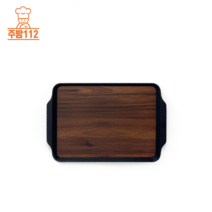 우드 논슬립 패스트푸드쟁반 (중)