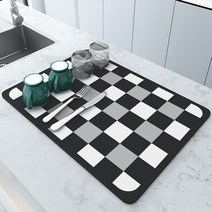 지아나 규조토 주방 테이블 식기 건조 매트 설거지 건조 패드, 40*50cm, 스타일2