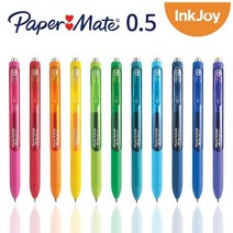 페이퍼메이트 잉크조이 젤펜 0.5mm 1타스 (12개) 색상 옵션선택 요망, 퍼플, 1개