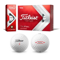 타이틀리스트 골프공 TRUFEEL 1팩(12개) 2피스 2022 아울렛 타일러리스트, 1.화이트