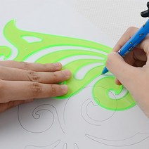 파도 구름 모형 자 물결 운형자 불규칙 곡선 자