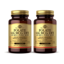 Solgar Folate 666 MCG DEF 솔가 활성형엽산 100정 2병, 제품제목참조