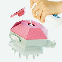 강아지 고양이 반려동물 샤워기 헤드 마사지 브러쉬 죽은털제거, 그린