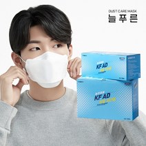 KF-AD 쿨 비말차단용 마스크 화이트 대형 (50매) 귀편한마스크, KF-AD 화이트 대형 50매