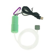 미니 휴대용 USB 무소음 어항 산소 발생기 공급기 수족관 수조 소형 펌프, 그린