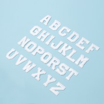 OlogyHolo알파벳 자수패치 DIY리폼 와펜 열접착 26종세트