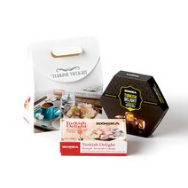 코스카 터키쉬딜라이트 터키젤리 125+140g 2종 세트, 125g맛:로즈|140g맛:피스타치오+선물상자
