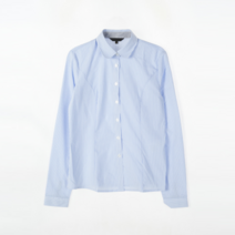 지앤제이 지앤제이 블루 스트라이프 둥근카라 블라우스 (잠실