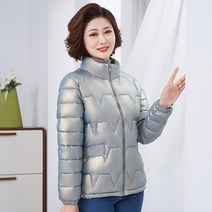COMIRST 여성 패딩얇은 패딩 중년 여성 보온 패션 빅사이즈 엄마옷