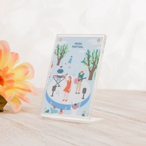 L자형 자석 아크릴 쇼케이스(6x9cm) (세로형), 1개