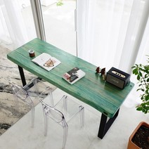 [우드인미] 소나무통원목 에코 원목책상 테이블 2000_SB/뉴송우드슬랩/카페원목테이블, 상세 설명 참조