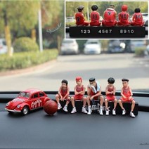 슬램덩크 사쿠라기 하나미치 자동차 장식 피규어 큐트 퀸 카플레이 센터 콘솔 주차 번호판, 슬램 덩크 마스터 번호 슬램 덩크 자동차