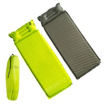 투싼NX4 올뉴투싼 FL TL 자충매트 캠핑 낚시 나들이 차박 침낭 편안한 잠자리 에어매트 1/2인용, 1인용_네온그린