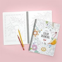 6000힐링 컬러드로잉 쉬운버전 2p, 핑크풋, 핑크풋