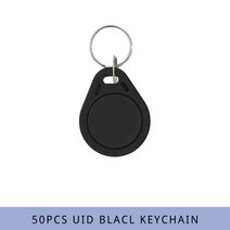 엑세스제어카드 1PCS IC-UID 새로운 RFID NFC 복사 0 섹터 재기록 가능한 키 태그 카드 ISO14443 S50 1K, 02 50PCS-UIDK-Black