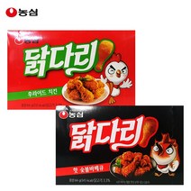농심 닭다리 66gx2개(후라이드치킨1+핫숯불바베큐1)