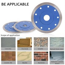 그라인더날 유리절단 커팅디스크 터보 다이아몬드 톱날 디스크 도자기 타일 세라믹 화강암 대리석 커팅 블레이드 앵글 그라인더 115mm, [02] 105mm