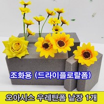 (샤인몰) 오아시스 우레탄폼/드라이플라워폼 (조화용 드라이폼) 낱개 1장 무료배송/꽃꽂이수반 화환 꽃장식, 1개