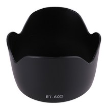 디지털 카메라ET-60 II 58mm et60ii 렌즈 후드 가역 카메라 액세서리 캐논 55-250MM 75-300MM, 한개옵션0