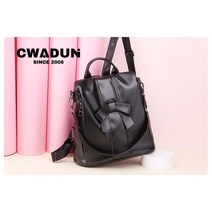 Cwadun 심플 데일리 캐주얼 천연소가죽 숄더겸용 여성백팩
